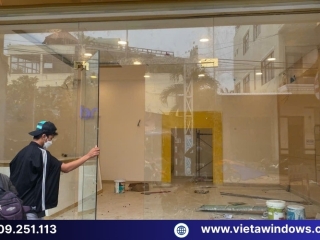 Thi công, lắp đặt cửa nhôm kính, vách nhôm kính giá rẻ, chất lượng