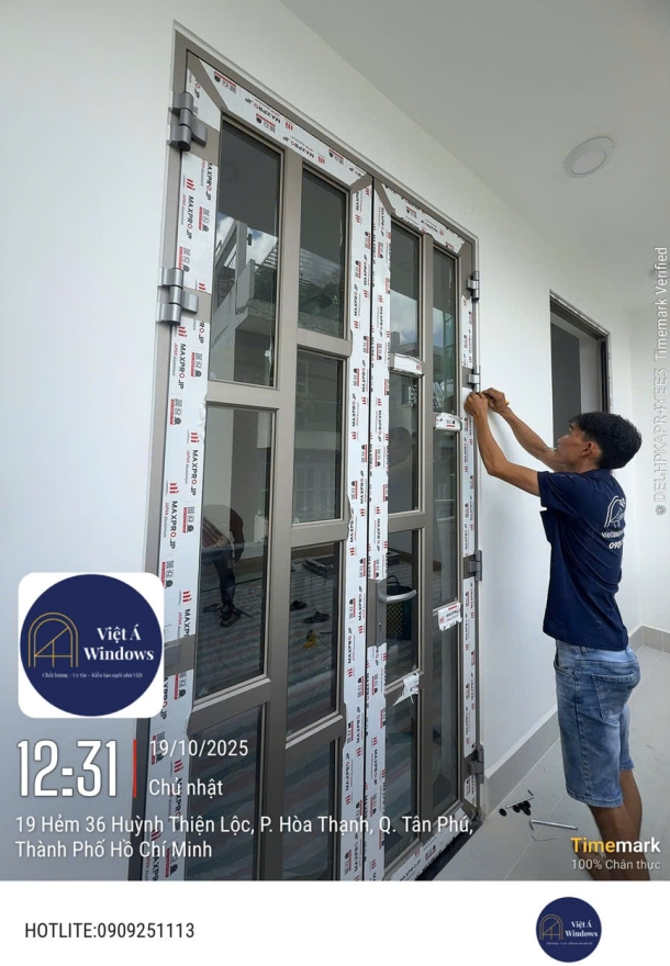 Việt Á Windows hoàn thiện công trình nhôm kính tại Bến Lức, Long An