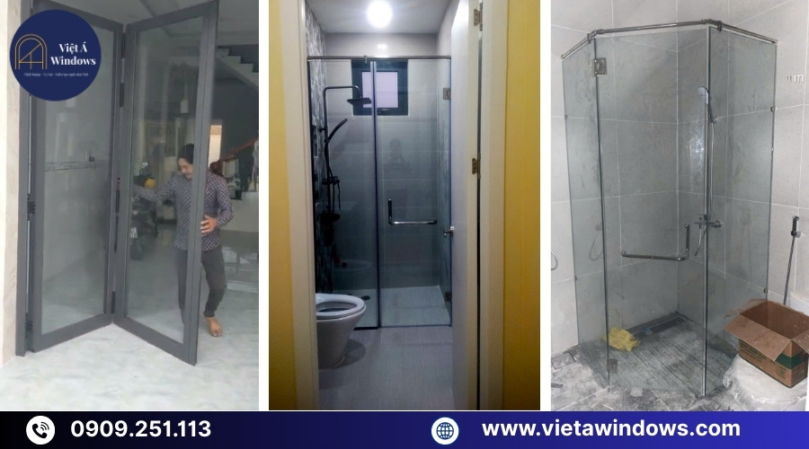 Các mẫu cửa nhôm kính và vách nhôm kính phổ biến