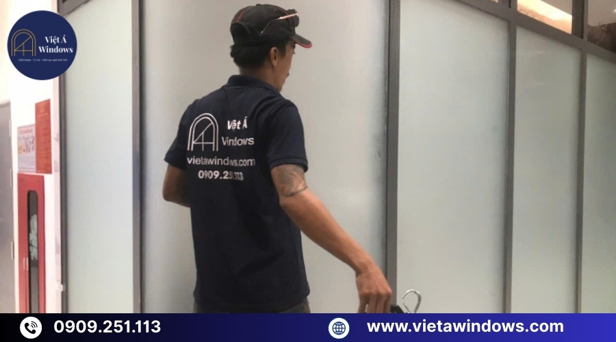Thi công, lắp đặt cửa nhôm kính chuyên nghiệp tại Việt Á Windows