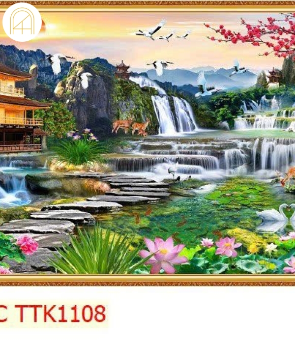 Kính Trang Trí Thác TTK1108